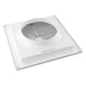 White square exhaust fan on a white background

