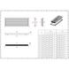 Ductsure Door Relief Vent Grille (Anodized Aluminium) – DG-A 600400