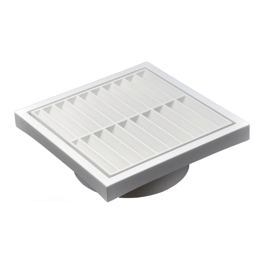 Twin Pack PFL100 Ductsure Ducting Wall Vent : Fixed Louver - Φ100