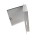Metal file cabinet on a white background

