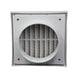 Twin Pack PFL125 Ductsure Ducting Wall Vent : Fixed Louver - Φ125