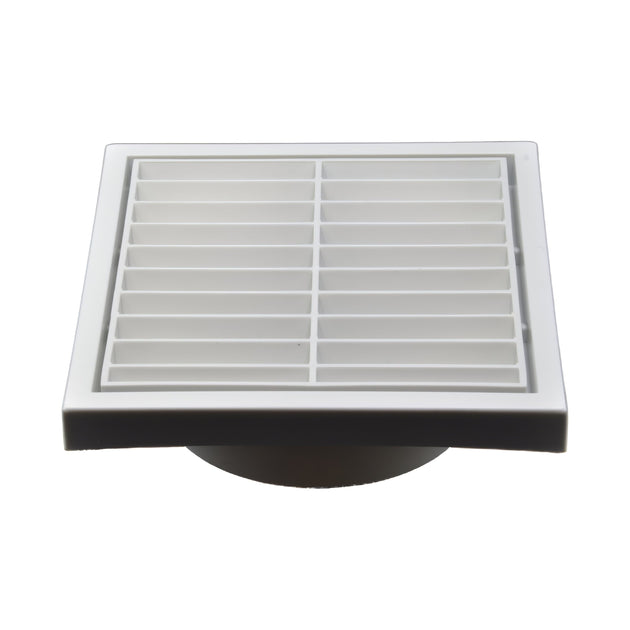 Twin Pack PFL100 Ductsure Ducting Wall Vent : Fixed Louver - Φ100
