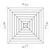 Geometric diagram with nested squares and labeled forces

