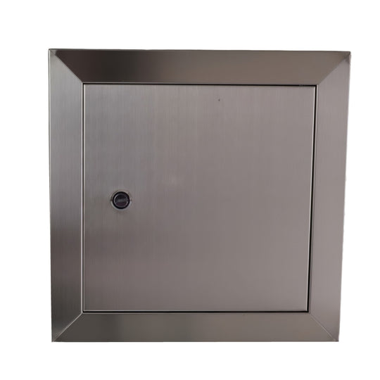8-inch Stainless Steel Access Panel with Screw Lock SSA-SD0210x210, durable and easy to install for secure access solutions.