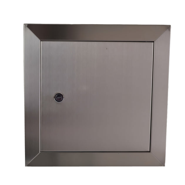 8-inch Stainless Steel Access Panel with Screw Lock SSA-SD0210x210, durable and easy to install for secure access solutions.