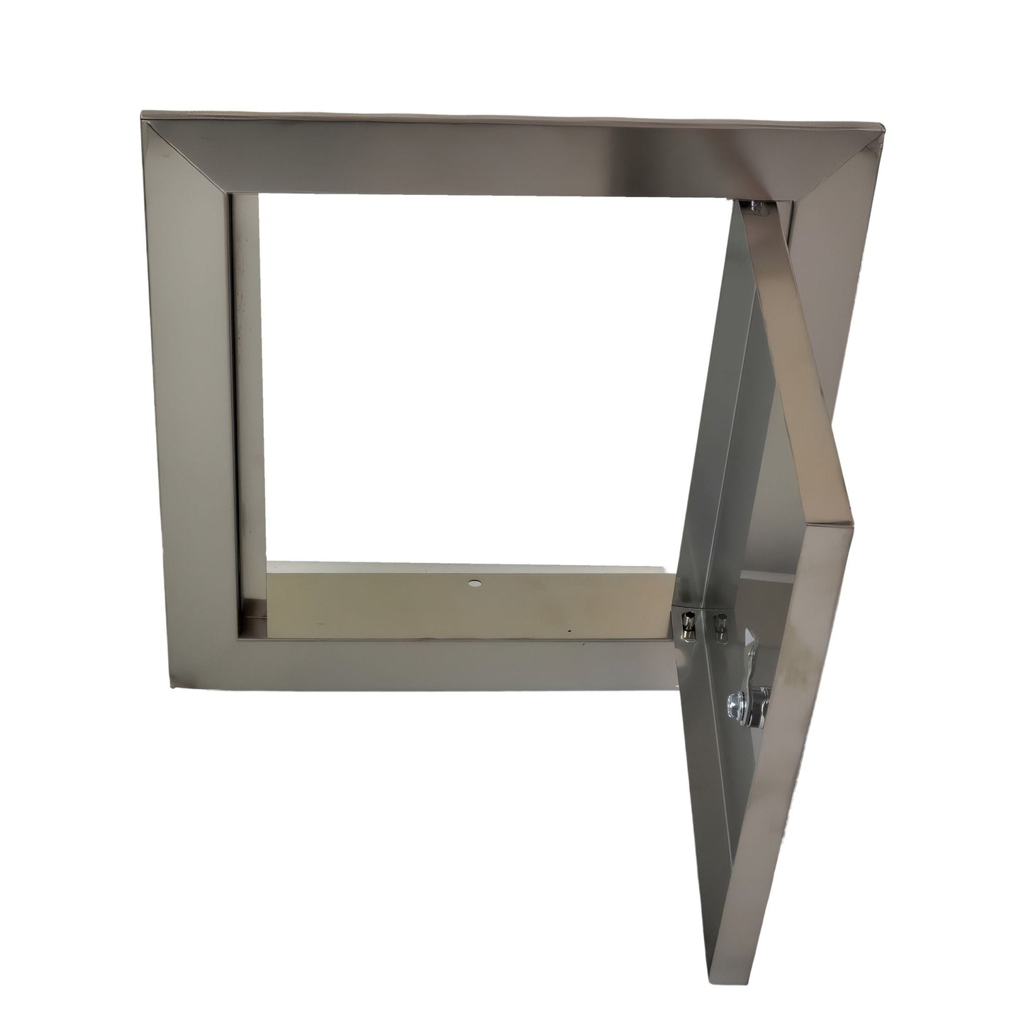 8-inch Stainless Steel Access Panel with Screw Lock SSA-SD0210x210, robust and easy-to-install for secure wall or ceiling access.