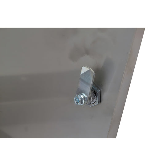 8-inch Stainless Steel Access Panel with Screw Lock SSA-SD0210x210, sturdy and easy-to-install for secure access in walls or ceilings.