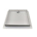 White rectangular tray with a clip on a white background

