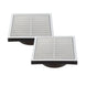 Twin Pack PFL150 Ductsure Ducting Wall Vent : Fixed Louver - Φ150