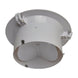 White ceiling light fixture on a white background

