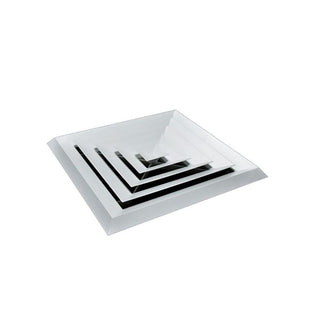 Ductsure White Aluminium Vent Grille – Square Face Slat (445 x 445 mm) - LFD-4A 445/300