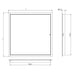 Ductsure Access Panel (Standard White Powder Coated) -  8" x 8" (203mm x 203mm)