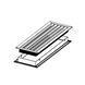 Black and white line drawing of a rectangular step stool with a textured top surface.

