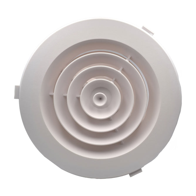 Round Diffuser Pvc Ductsure PDJ150 Plastic Round Ceiling Vent Diffuser