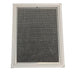 Rectangular air filter with grid pattern on a white background

